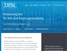 Tablet Screenshot of dpn.org
